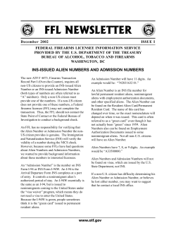 ffl newsletter