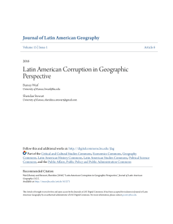 Latin American Corruption in Geographic Perspective