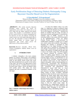 Early Proliferation Stage of Detecting Diabetic