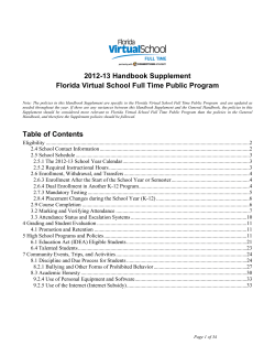 Table of Contents - Connections Academy