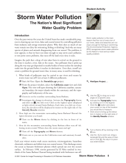 Storm Water Pollution