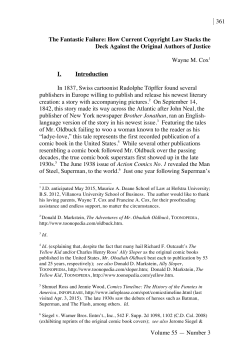 361 Volume 55 &mdash; Number 3 The Fantastic Failure: How