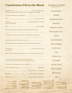 Constitution Fill-in-the