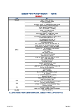 易世通电子旅行支票境外使用指南&mdash;&mdash;阿联酋精