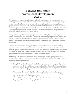 Teacher Education Professional Development