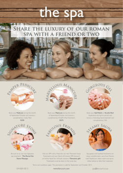 Share the luxury of our roman spa with a friend or two