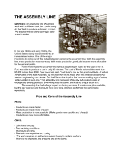 the assembly line - Social Studies Help