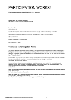 participation works! - Partycypacja Obywatelska