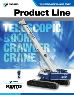 TADANO MANTIS Cranes Product Line 2014