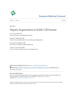 Hepatic Sequestration in Sickle Cell Anemia