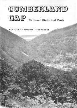 cumberland gap - National Park Service History