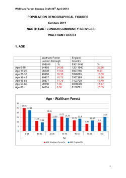 2011 Waltham Forest census