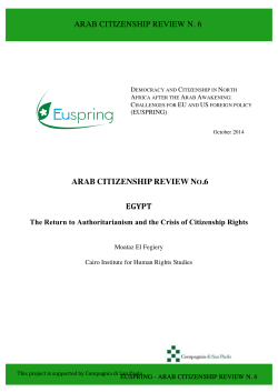 arab citizenship review no.6 - Archive of European Integration