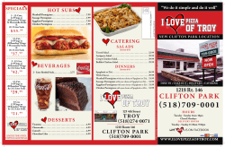 Menu - I Love Pizza of Troy