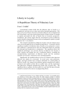 Liberty in Loyalty: A Republican Theory of