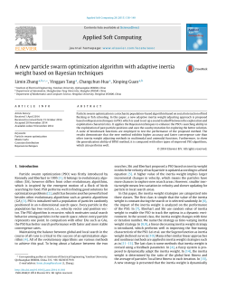 A new particle swarm optimization algorithm with adaptive inertia