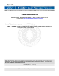 Career Exploration Resources