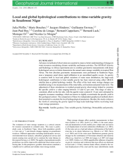 Local and global hydrological contributions to timevariable gravity in
