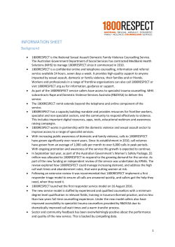 INFORMATION SHEET