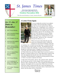 October/November - St. James Episcopal Church