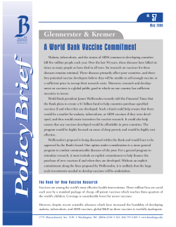 A World Bank Vaccine Commitment