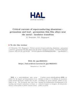 Critical currents of superconducting aluminium