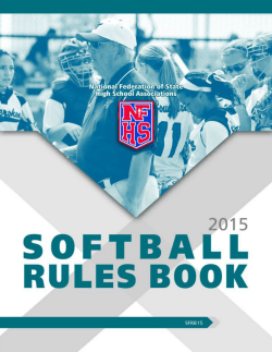 2015 NFHS Softball Rules Book