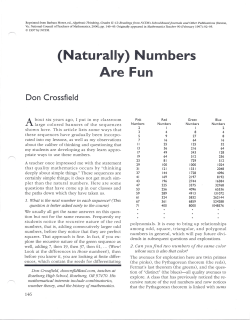 Numbers - Research 2