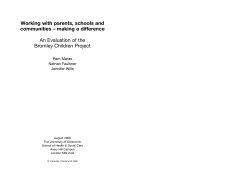 Final report - University of Greenwich