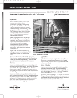 Measuring Oxygen Gas Using Coriolis Technology