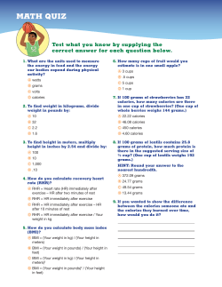 MATH QUIZ - Scholastic
