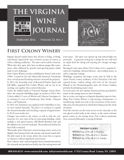 THE VIRGINIA WINE JOURNAL - vawineclub.com