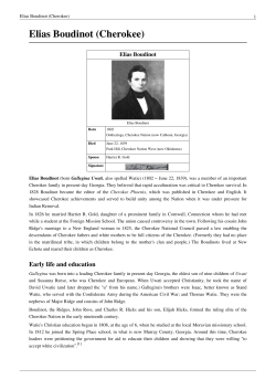Elias Boudinot - Cherokee Registry