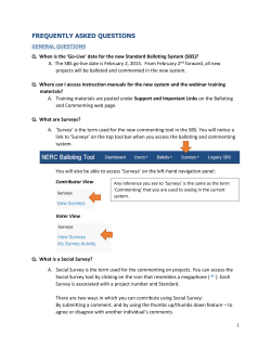 DRAFT FAQ for SBS System