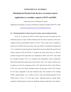 Obtaining the Hessian from the force covariance