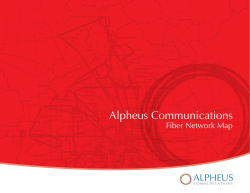 Fiber Maps Brochure - Alpheus Communications