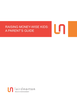 raising money-wise kids - Laird Norton Wealth Management