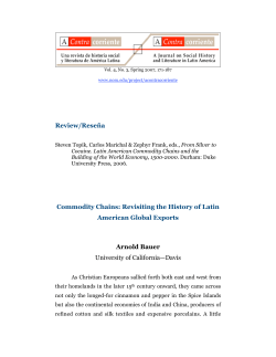 Latin American Commodity Chains