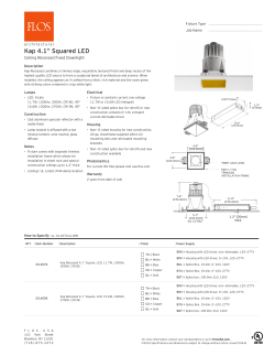 Kap 4.1&rdquo; Squared LED - FLOS Architectural