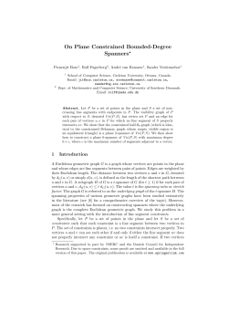On Plane Constrained Bounded