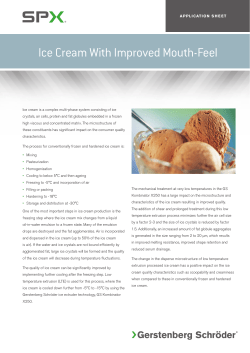 Ice Cream With Improved Mouth-Feel