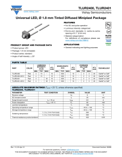 TLUR2400, TLUR2401 Universal LED, &Oslash; 1.8 mm Tinted Diffused