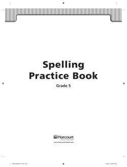 Spelling Practice Book - Grade 5 with Mr Callahan