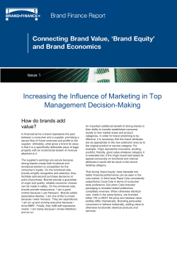 Increasing the Influence of Marketing in Top Management Decision
