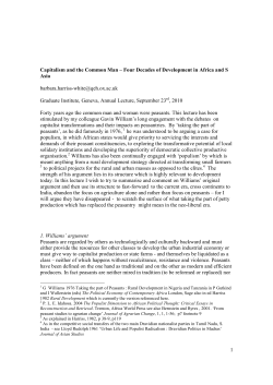 1 Capitalism and the Common Man &ndash; Four