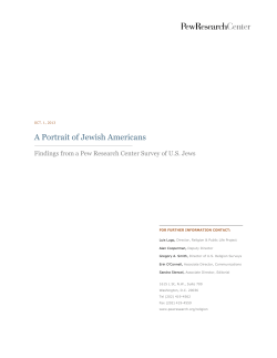 A Portrait of Jewish Americans - Pew Forum on Religion and Public Life