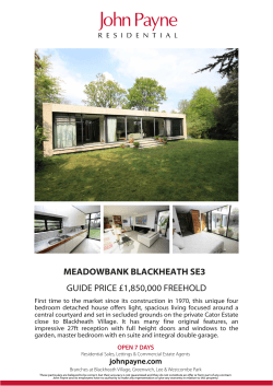 meadowbank blackheath se3 guide price £1850000 freehold