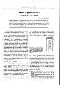Osmium dispenser cathodes