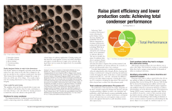 Raise plant efficiency and lower production costs