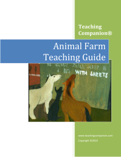 Teaching Companion&reg; Animal Farm Teaching Guide